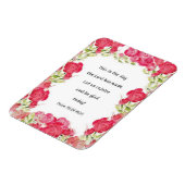 詩編118:24赤バラ磁石 マグネット (左側)