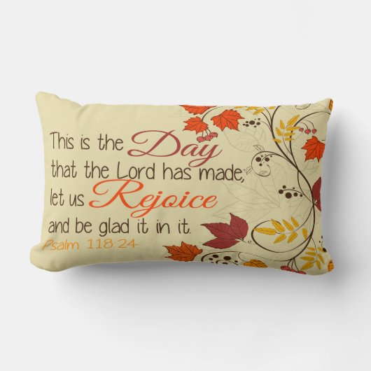 詩編118-24 ランバークッション (正面)