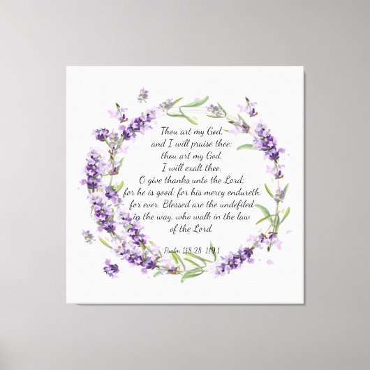 詩編118: 28 -119:1アクリルプリント キャンバスプリント (正面)