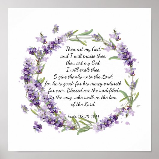 詩編118: 28 -119:1 ポスター (正面)