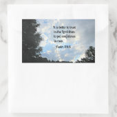 詩編118:8 長方形シール (バッグ)