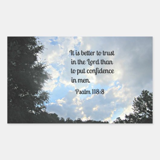 詩編118:8 長方形シール (正面)