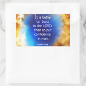 詩編118:8 長方形シール (バッグ)