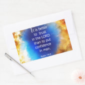 詩編118:8 長方形シール (封筒)