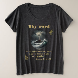 詩編119 プラスサイズTシャツ