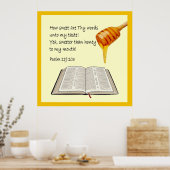 詩編119:103 ポスター (キッチン)