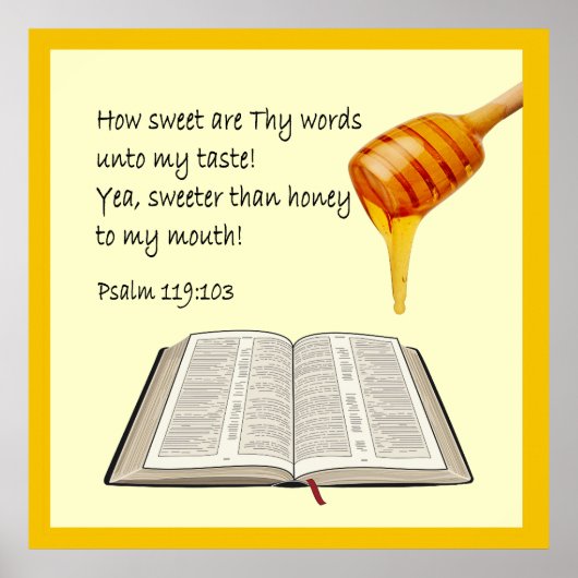 詩編119:103 ポスター (正面)