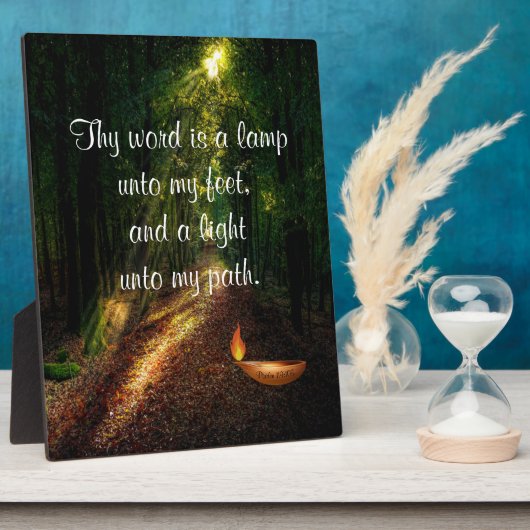 詩編119:105  フォトプラーク (側面)