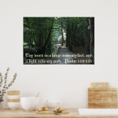 詩編119:105 ポスター (キッチン)