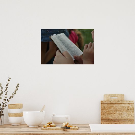 詩編119:11 ポスター (キッチン)