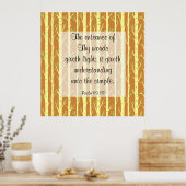 詩編119:130ポスター ポスター (キッチン)