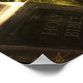 詩編119:18プリント ポスター (角)