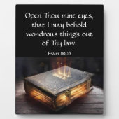 詩編119:18 フォトプラーク (正面)