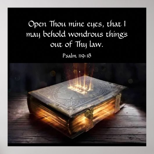 詩編119:18 ポスター (正面)