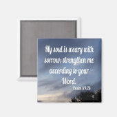 詩編119:28 マグネット (正面/裏面)