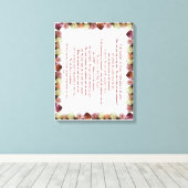 詩編11、聖なる書物、 経典、聖書の聖句、 キャンバスプリント (インサイチュ (ウッドフロア))