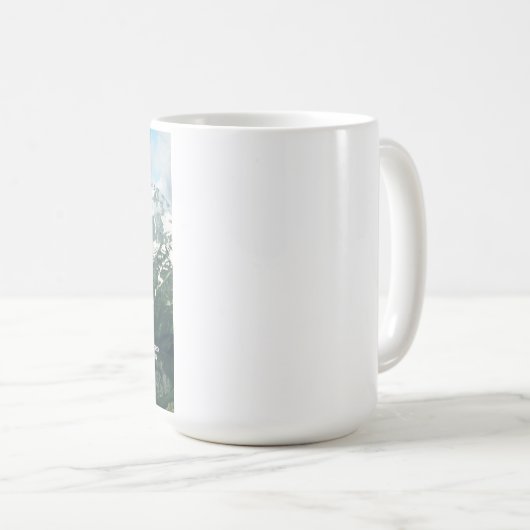 詩編121私は丘に私の目を持ち上げる コーヒーマグカップ (正面右)