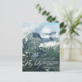 詩編121私は丘に私の目を持ち上げる ポストカード (スタンド正面)