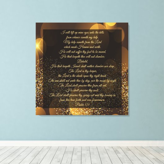 詩編121 キャンバスプリント (インサイチュ (ウッドフロア))