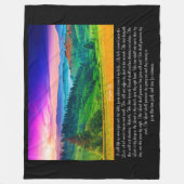 詩編121 フリースブランケット (正面)