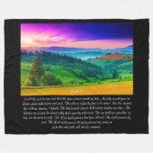 詩編121 フリースブランケット (正面(横))