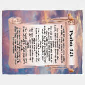 詩編121 フリースブランケット (正面(横))