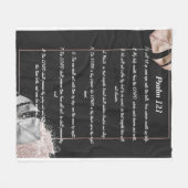 詩編121 フリースブランケット (正面(横))