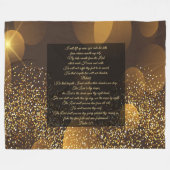 詩編121 フリースブランケット (正面(横))