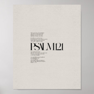 詩編121 – 「丘に目を持ち上げる」 ポスター