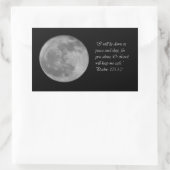 詩編121:1-2月キリスト教ステッカー 長方形シール (バッグ)