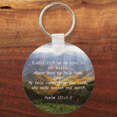 詩編121:1-2 キーホルダー (正面)