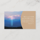 詩編121; 1-2 |クリスチャン感動的 名刺 (裏面)