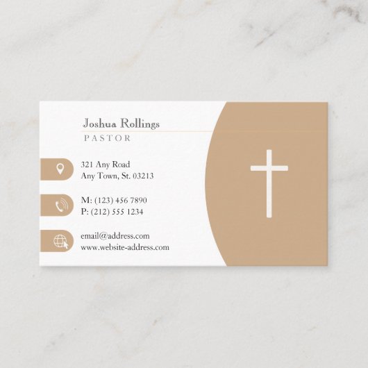 詩編121; 1-2 |クリスチャン感動的 名刺 (正面)