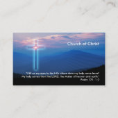 詩編121; 1-2 |クリスチャン 名刺 (正面)