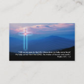 詩編121; 1-2 |クリスチャン 名刺 (正面)