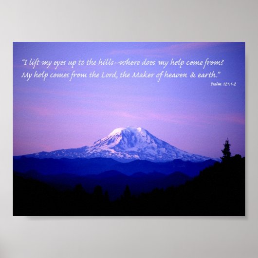 詩編121:1-2 ポスター (正面)