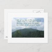 詩編121:1-2 ポストカード (正面/裏面)