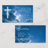 詩編121; 1-2 | Blue Christian 名刺 (正面/裏面)