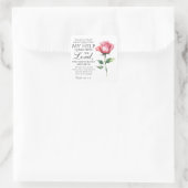 詩編121:1-3目のバラを上げる独身の スクエアシール (バッグ)