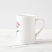 詩編121:1-3目のバラを上げる独身の ボーンチャイナマグカップ (右)