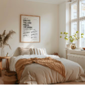 詩編127ミニマリストのクリスチャンプリント ポスター