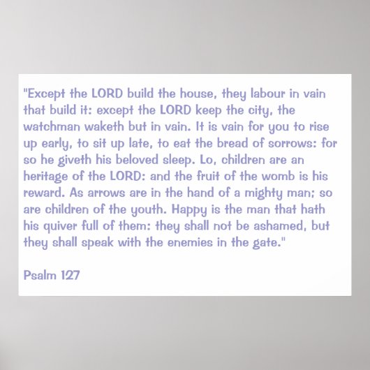 詩編127 ポスター (正面)