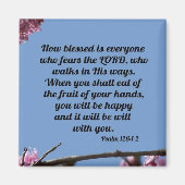 詩編128:1-2 マグネット (正面)