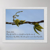 詩編128:3 ポスター (正面)