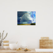 詩編128:5フルレインボー ポスター (キッチン)