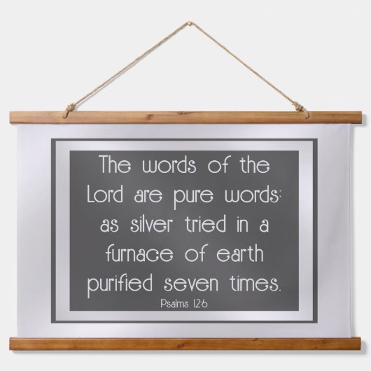 詩編12:6 吊り下げ型タペストリー (正面)