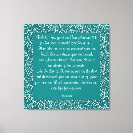 詩編133 キャンバスプリント (正面)