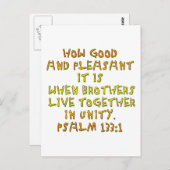 詩編133:1 ポストカード (正面/裏面)