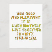 詩編133:1 ポストカード (正面)