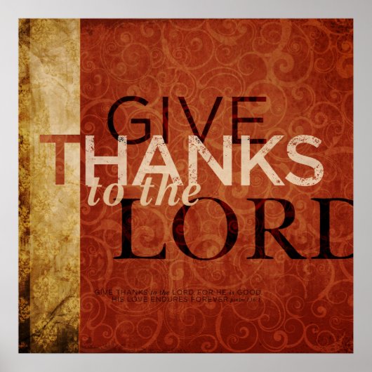 詩編136:1 ポスター (正面)